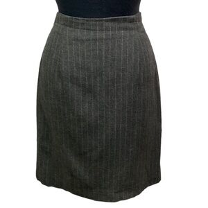 Halston Pinstriped Skirt